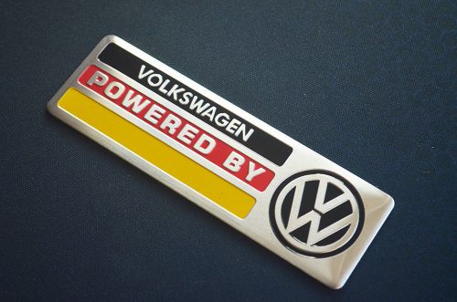 1pcs power auto car aluminum emblem badge sticker fit for volkswagen golf mk6 cc