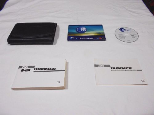 2008 hummer h3 owner manual 3/pc.set &amp; black factory premium case  free ship