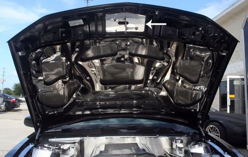 Mustang upper hood cap polished gt 2011-2012-273036