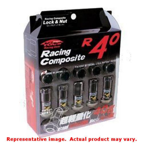 Project kics r40 lug nuts 31876k black 12x1.50 fits:universal 0 - 0 non applica