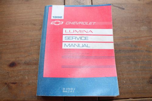 Lumina book 2 engine controls &amp; electrical diag 1992 gm shop service manual