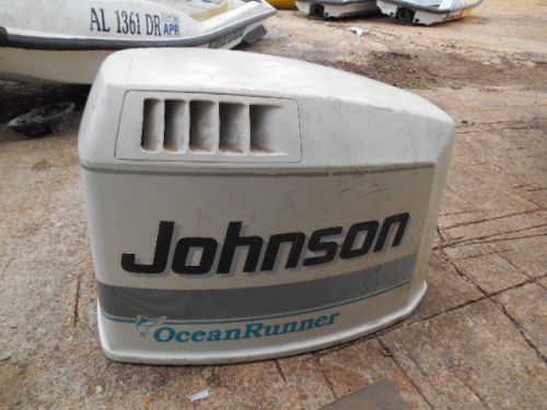M12 johnson 150hp v6 ocean runner engine cowling motor top cover white cowl