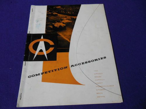 Original competition accessories catalog circa 50&#039;s-60&#039;s vdo porsche vw 16 pages