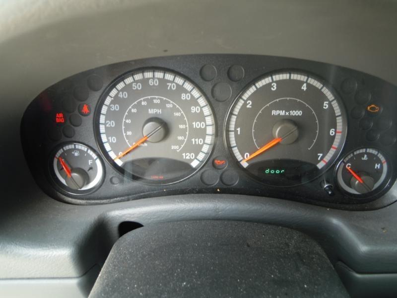 05 jeep liberty speedometer cluster 2.4l and 3.7l mph with black trim