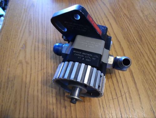 Weaver brothers bbc bbf 1 stage dry sump oil pump gilmer pulley 12an fittings nr