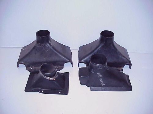 4 plastic 1 hole brake fan ducts from a nascar team arca k&amp;n late model