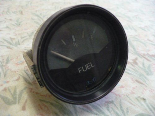 Boat fuel gauge with black face &amp; bezel  fits 2&#034; hole