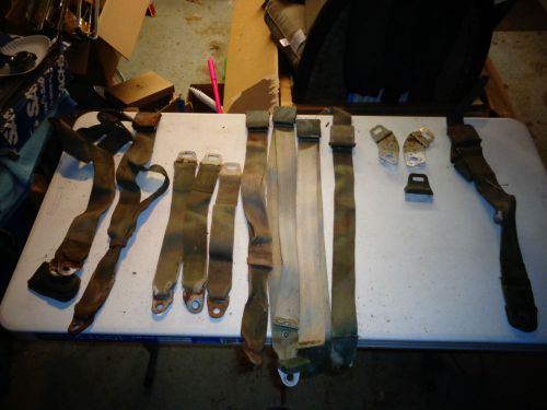 Mopar b-body seat belt set green 69 charger 68 coronet gtx road runner green