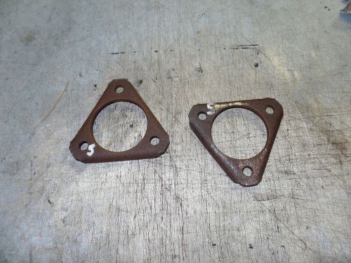 1984-1991 corvette exhaust manifolds oem flanges, (2), gm originals