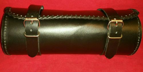 Large round/barrel motorcycle tool/fork bag  universal harley and metric