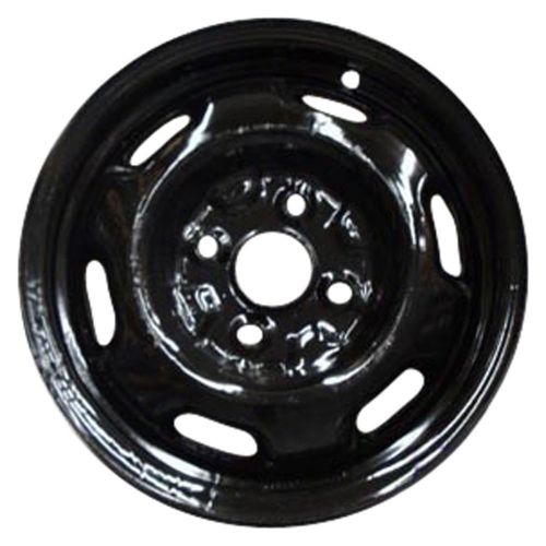 Oem remanufactured 13x5 steel wheel, rim black full face painted - 60141
