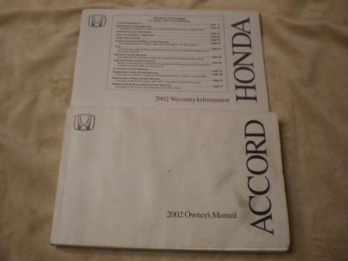 2002 honda accord coupe owners manual books guide all models