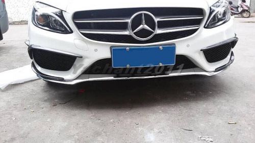 Carbon rz style front bumper canards 6pcs fit for 2014 mb mercedes-benz w117 cla