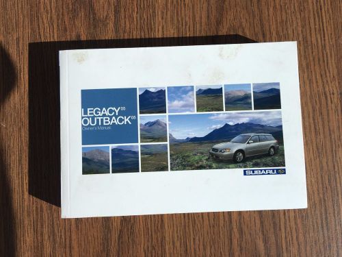2005 subaru outback legacy owners manual warranty booklets
