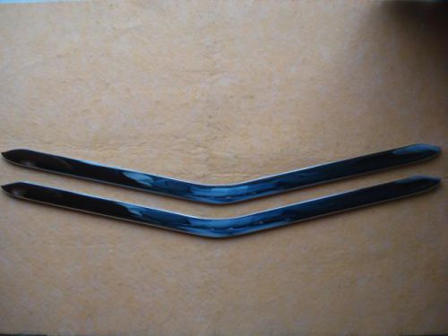 Rechromed pair 1940-41 studebaker cross bars for accessory grille guard set