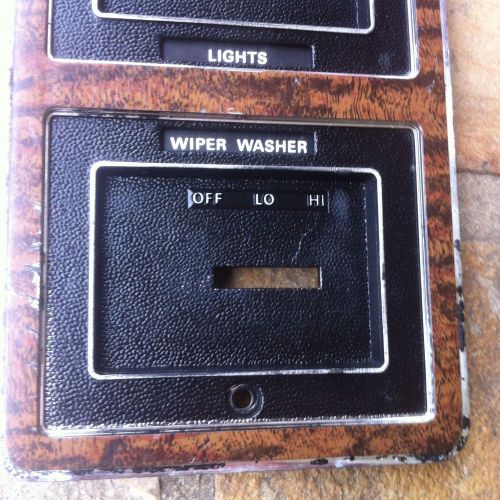 1973-1977 ford ltd galaxie dash bezel  headlight wiper trim panel rare woodgrain