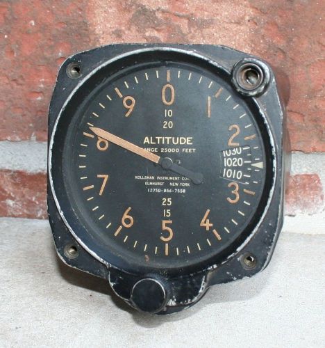 Kollsman altimeter wwii antique range 25000 feet