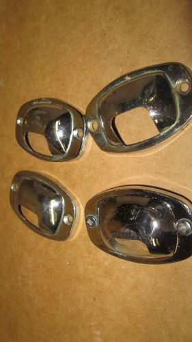 Mercedes 190sl license plate light - chrome cover -  190 220s 220se ponton