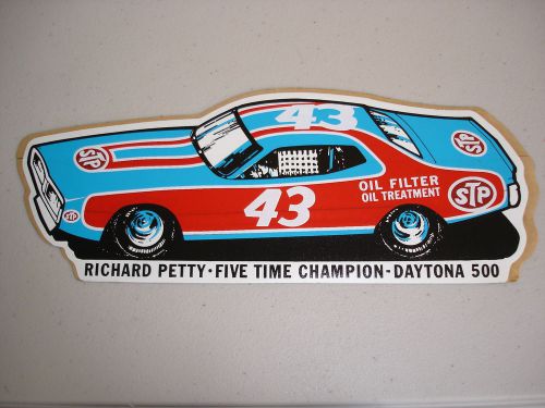 Stp sticker decal vintage richard petty nascar racing daytona 500 43 toolbox new
