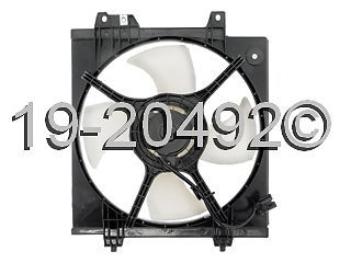 New radiator or condenser cooling fan assembly fits subaru baja legacy &amp; outback