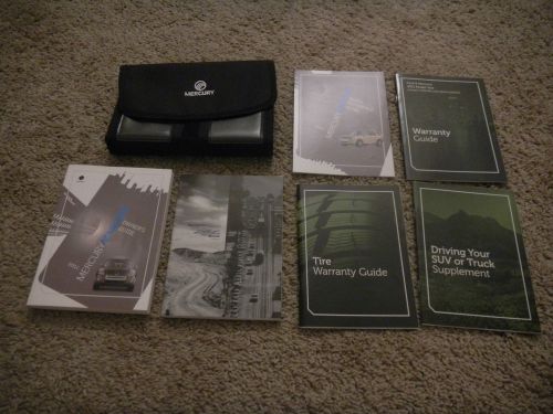2011 mercury mariner with navigation owners manual set with case + free shipping