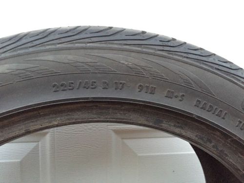 Continental tire contiprocontact 225/45r17 tire