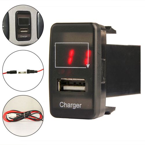 5v 2.1a car usb socket charger interface voltmeter for toyota  fj cruiser 2014