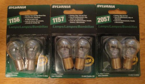 Vintage sylvania auto lamps 1156 / 1157 / 2057
