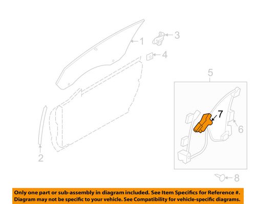 Ford oem 05-09 mustang door-window motor 6r3z6323394a