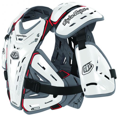 Troy lee designs bodyguard 5955 mx/offroad body protector white