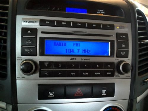 07 08 santa fe audio equipment w/o navigation am-fm-stereo-cd-mp3 w/satellite