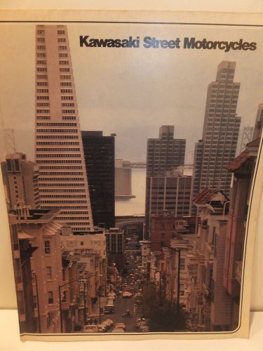 1978 kawasaki street motorcycle sales tri fold brochure