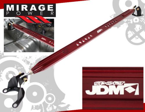Jdm sport 2002-2006 acura rsx dc5 rear upper engine strut bar red brace aluminum