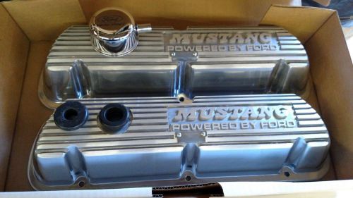 Ford racing aluminum valve covers m-6582-f301 ford small block v8 polished
