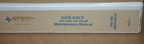 Honeywell sperry data nav ii computer dnc-1001+dncp component maintenance manual
