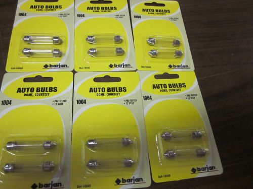 6 packs 211-2 marked 1004 map dome courtesy interior 12v auto bulbs 12 lights