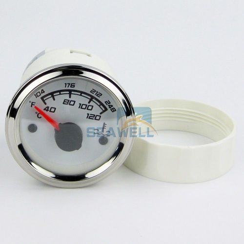 Kus sea q marine water temperature gauge boat temp meter steel bezel 40-120 ºc