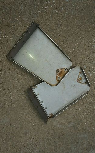 Set of two stainless steel marine trim tabs 9"w x 12l