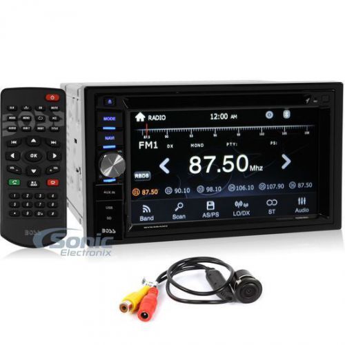 Boss bvnv9384rc double din bluetooth gps car stereo w/ 6.2&#034; screen + backup cam