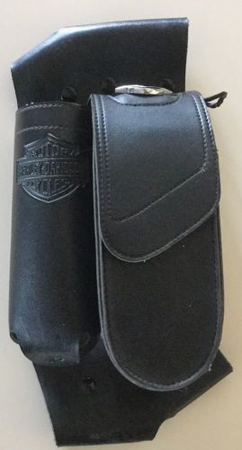 2003harley road glide fl leather saddlebag guard rail crash bar bag multi-fit