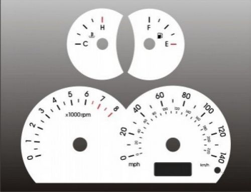 White face gauge set fits 2001-2003 hyundai elantra gt dash gauge cluster 01-03
