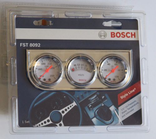New  bosch fst8092 style line 1-1/2&#034; mini triple gauge kit