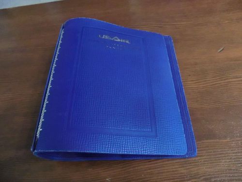 Vintage us air flight operation manual 7 ring binders  - duraflo vinyl