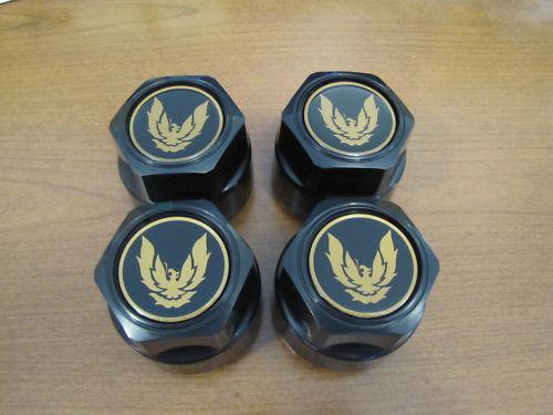 1982-92 firebird trans am wheel center cap set, gold