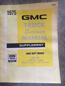 1975 gmc truck service manual supplement