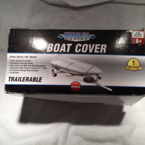 New shoreline marine boat cover silver series 150 denier model a+