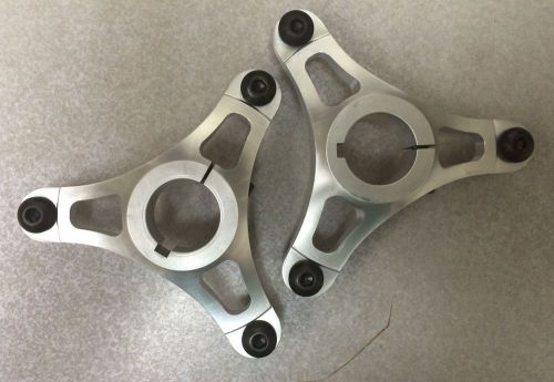 Jr. dragster keyed 3 bolt wheel hub 1-1/4" plain / silver - pair