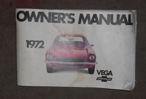 1972 chevrolet vega owners manual original literature book guide