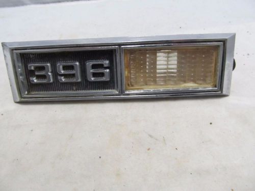 Vintage 1960&#039;s chevy impala metal emblem  side marker bezel lens 396-p-3935902