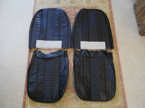 1970-1979 mg midget new black front seat covers quality made in uk upholstery